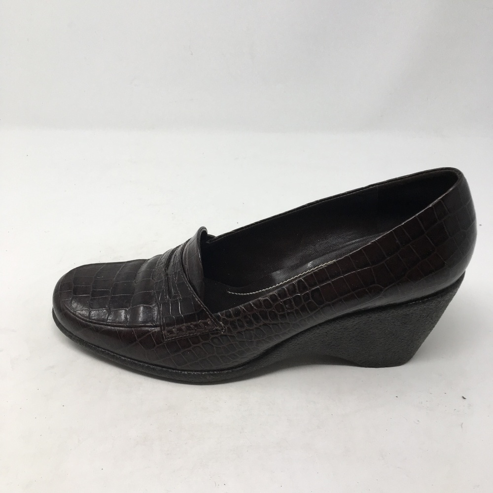 FRANCO SARTO BROWN WEDGE OXFORDS 10M